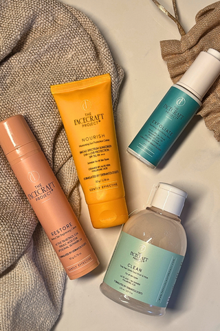 FaceCraft Luxe skincare Gift Box – Full size, dermatologist crafted essentials for festive gifting.